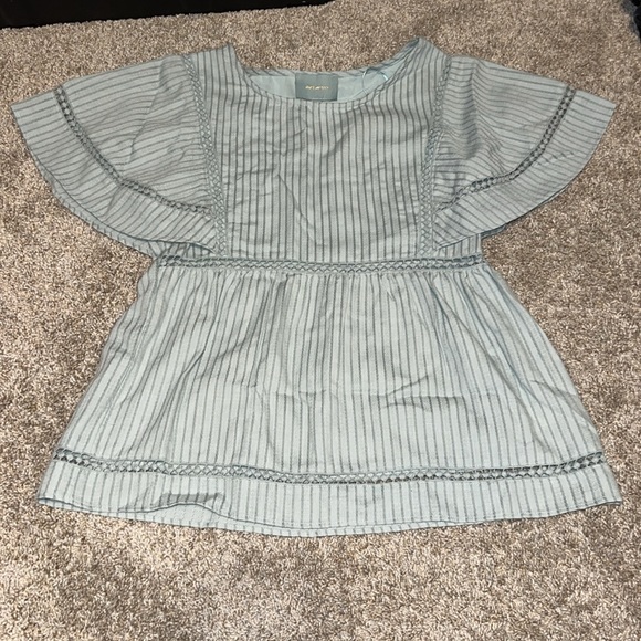 SKIES ARE BLUE RUFFLED SLEEVE BABYDOLL BLOUSE SIZE XS can fit up to medium - Picture 1 of 6